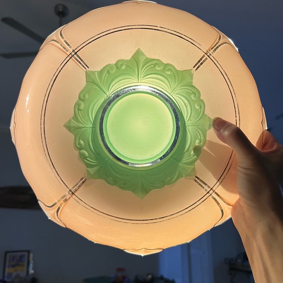 Gorgeous hard to find art deco glass bowl EXCELLENT condition